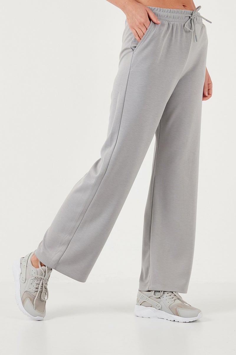 Stretch Wide Leg Regular Fit Oysho Fabric Sweatpants Women's Sweatpants 5865881