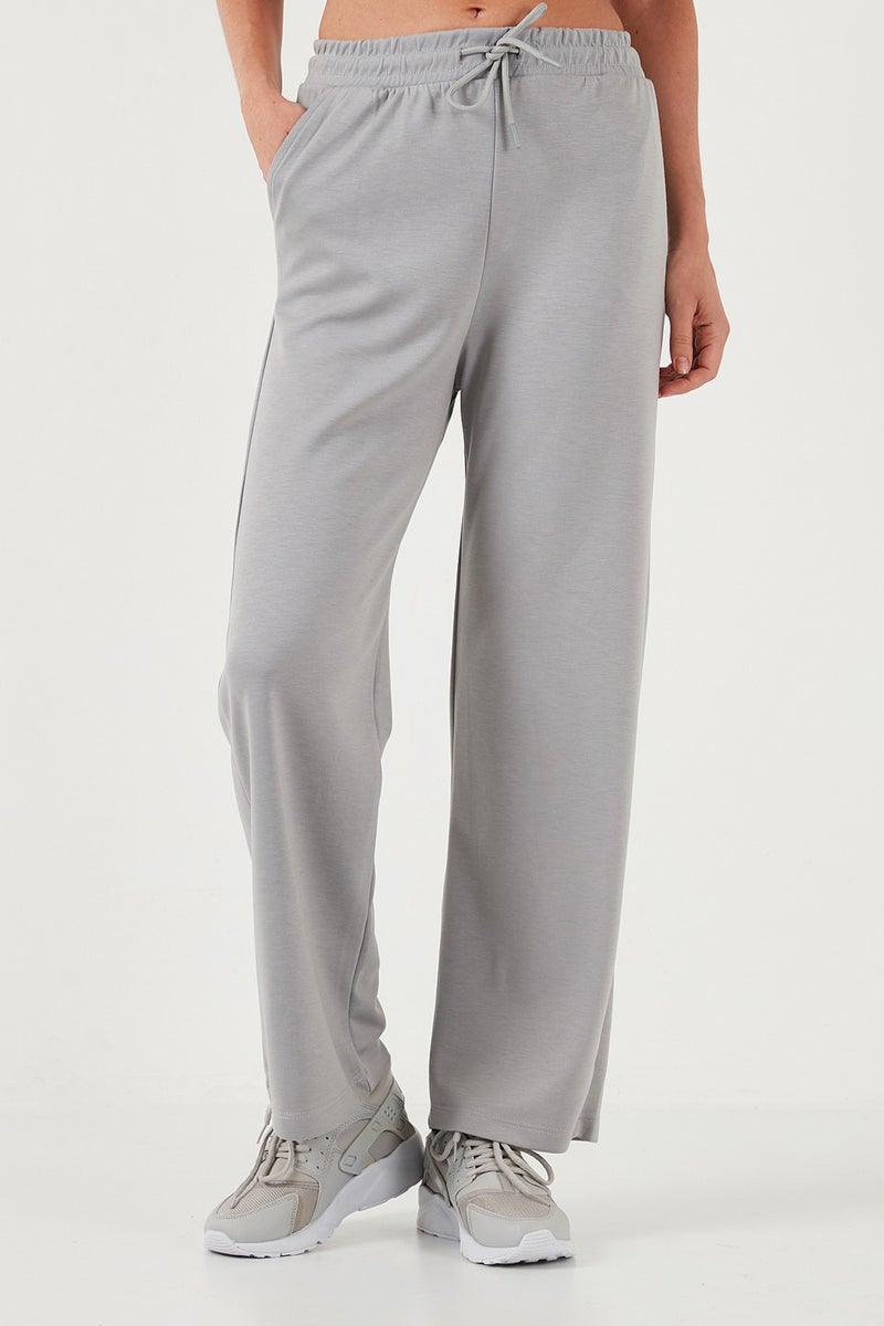 Stretch Wide Leg Regular Fit Oysho Fabric Sweatpants Women's Sweatpants 5865881