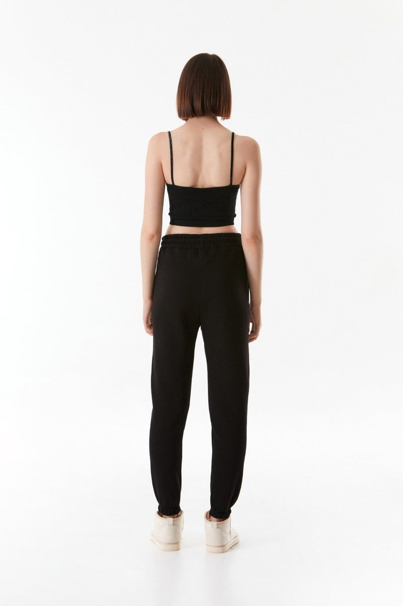 Elastic Waist Pocket Jogger Sweatpants