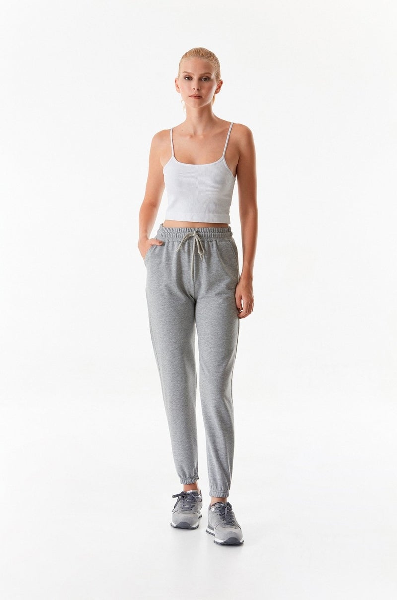 Elastic Waist Pocket Jogger Sweatpants