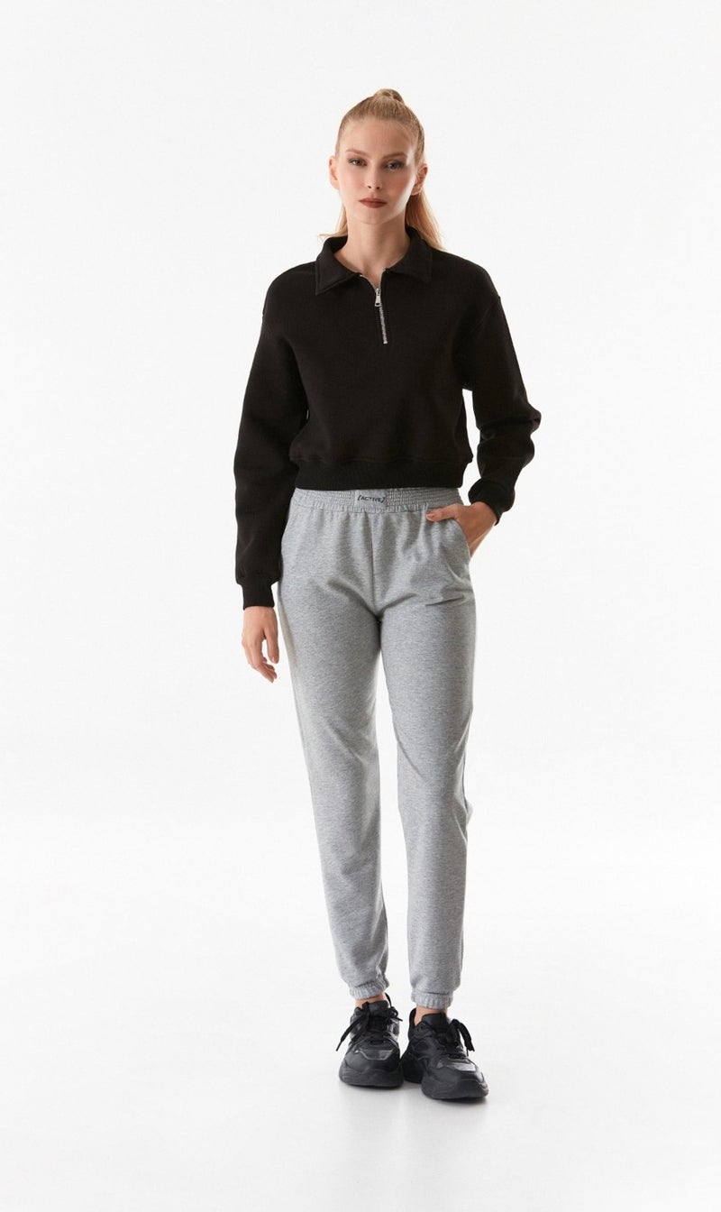 Pocket Elastic Waist Jogger Sweatpants