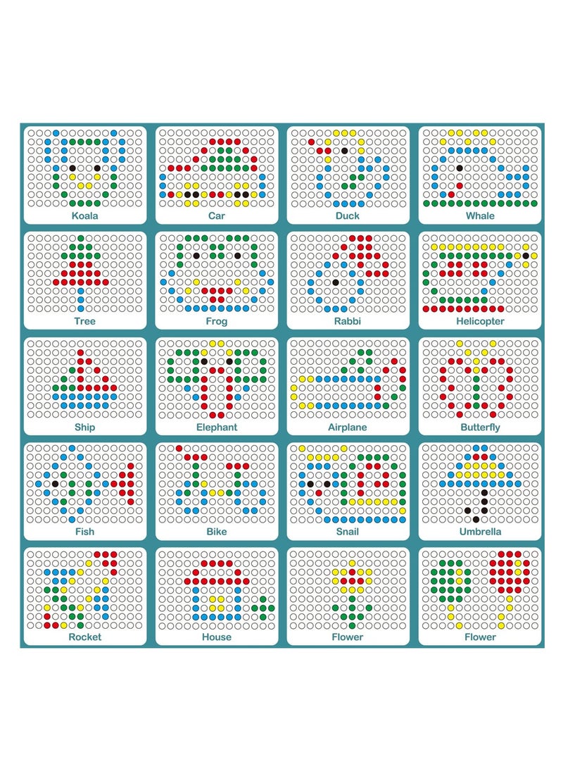 Magnetic Drawing Board, for Kids, Toddlers, Panda Doodle Board with Beads and Magnetic Pen, Magnetic Dot Board Art Educational Toys