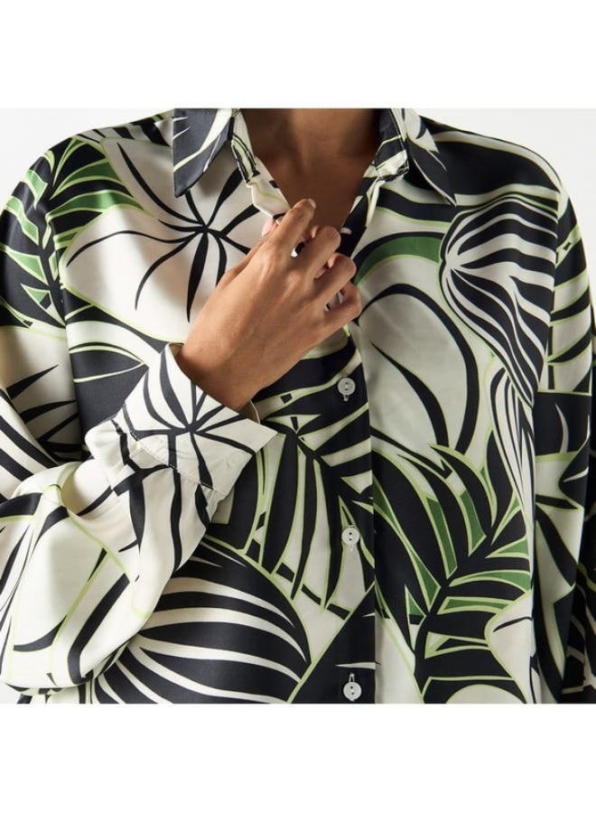 2Xtremz All-Over Printed Shirt with Long Sleeves
