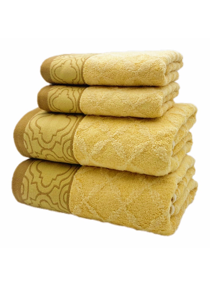 Soft and absorbent cotton thickened and quick drying luxury hotel bath towel set size 70 * 140cm environmentally friendly and durable bathroom daily home spa sports and travel