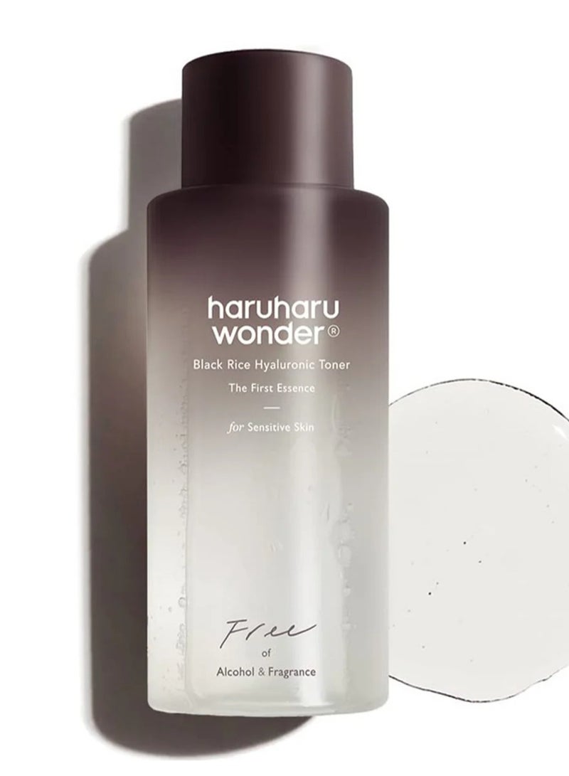 haruharu Wonder Black Rice Hyaluronic Toner for Sensitive Skin 5.1 fl.oz 150ml Fragrance Vegan