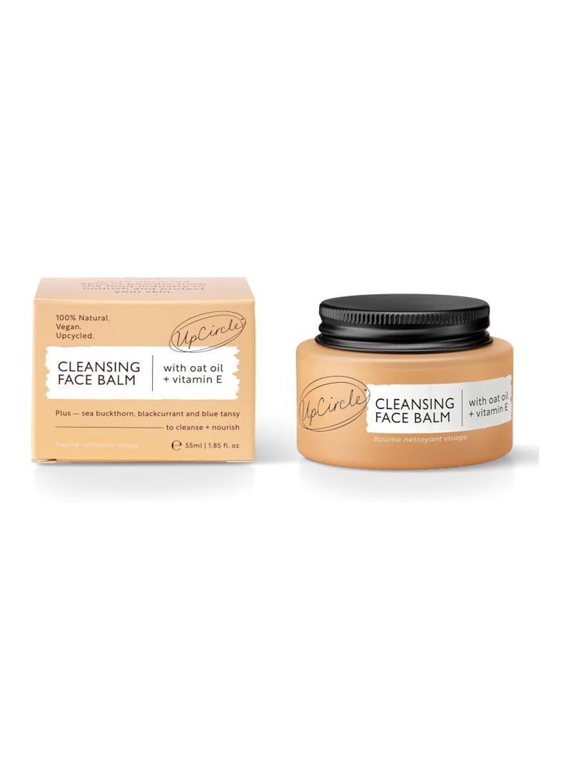 Cleansing Face Balm with Apricot 55ml Natural Cleanser To Remove Makeup Including Waterproof Mascara Clear Blackheads Sea Buckthorn Oat Rosemary Oil Vegan Cruelty free