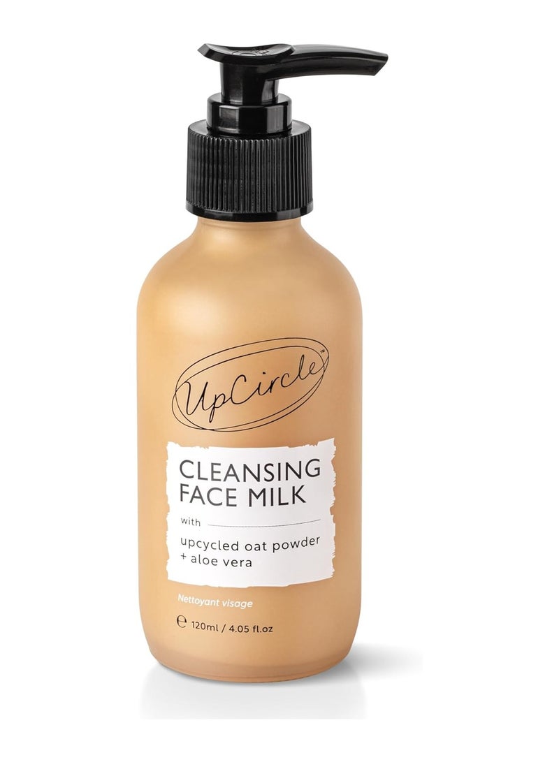 Cleansing Face Milk with Aloe Vera Oat Powder 120ml Cleansing Repairing Nourishing Skin Vegan Cruelty Free