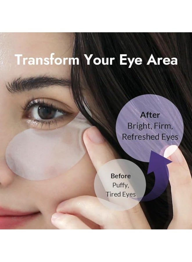 COLLAGEN EYE GEL PATCH x 60 Korean skincare Marine Collagen Reduces Puffiness and Dark Circles Anti Aging Treatment for Wrinkles Hydrates and Nourishes