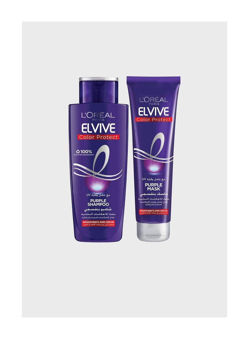 Elvive Colour Protect Purple Shampoo And Conditione