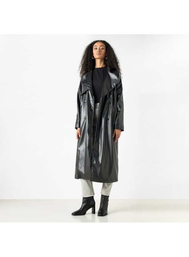 2Xtremz Leather Jacket with Long Sleeves and Pockets