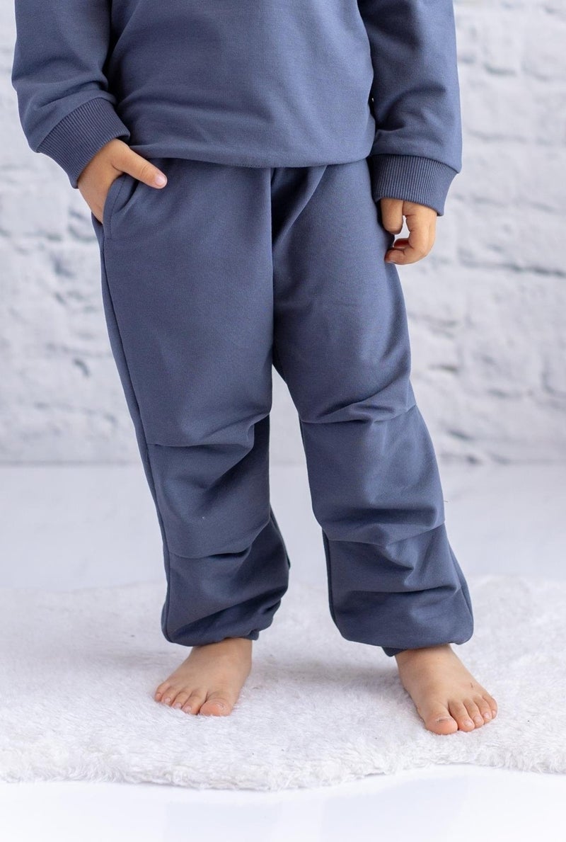 Baby Boy Pleated Detailed Sweatpants - Anthracite