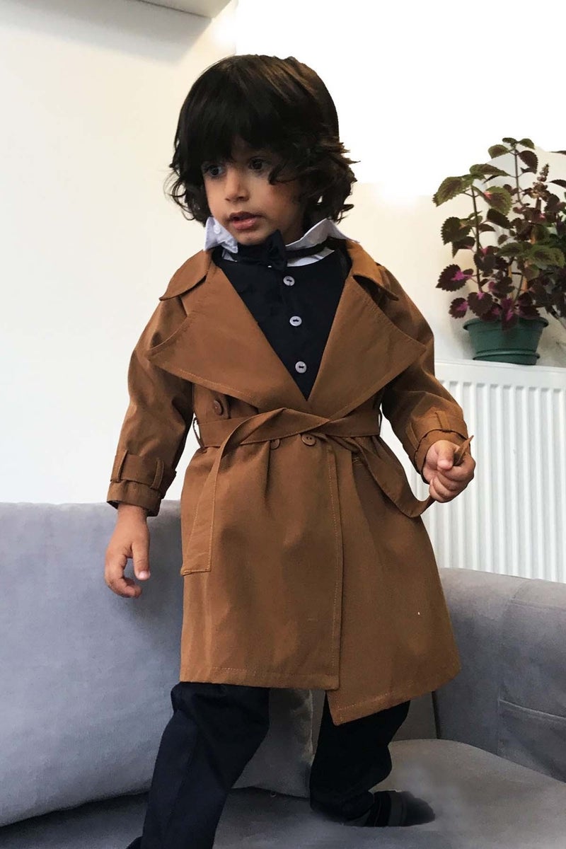 Boys Trench Coat With Belt 1-8 Years Variant