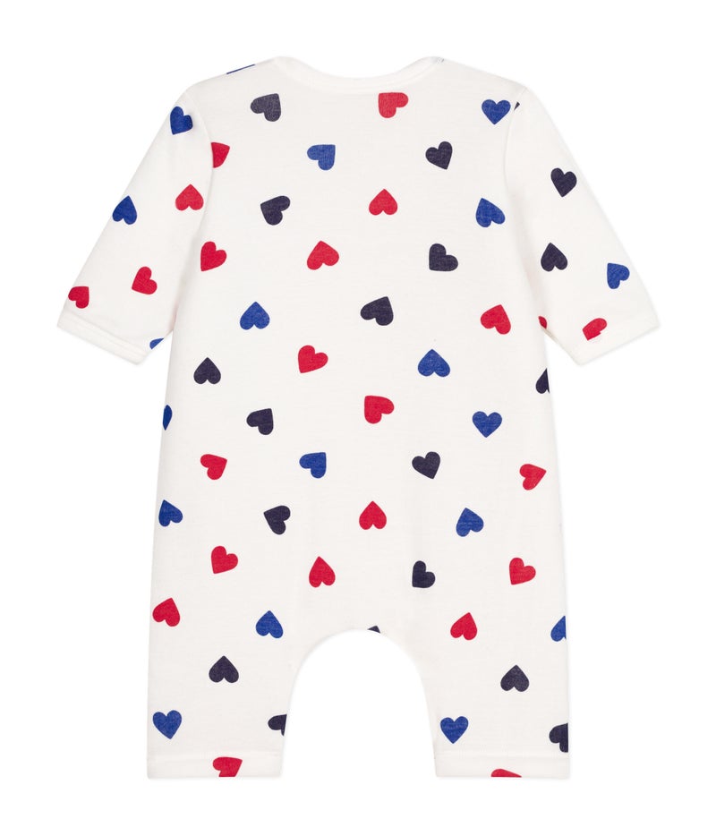 Babies' padded cotton jumpsuit