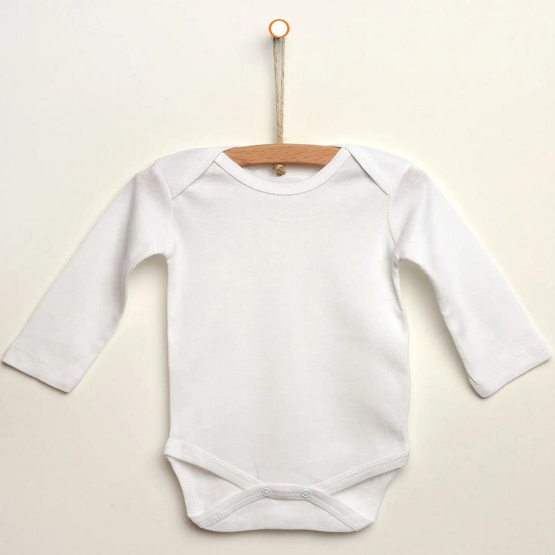 Podium Clothing Podium Clothing 3 Pieces Baby Long Sleeve Bodysuit - White