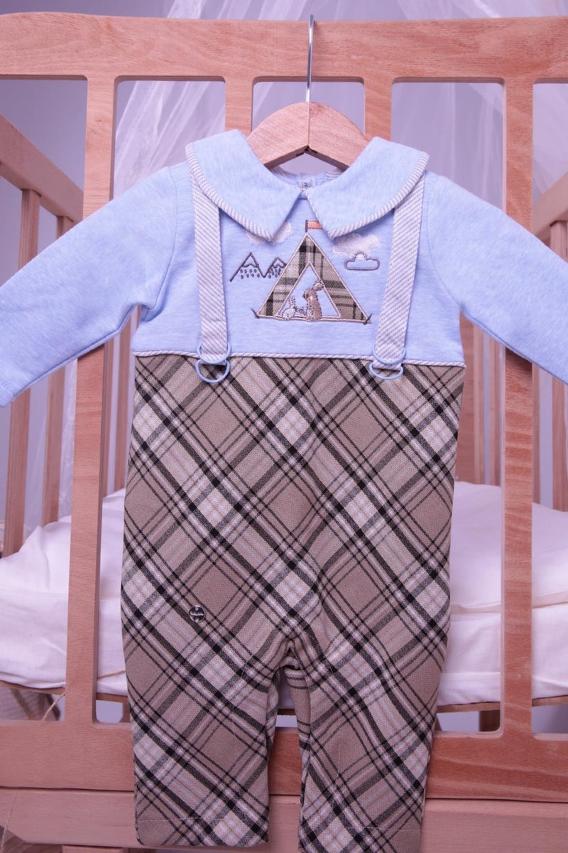 Babyhola Baby Boy Jumpsuit with Salopette Look 12615