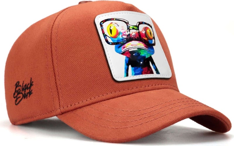 BlackBörk V1 Kids Baseball Chameleon - Brick Children's Hat (Cap) with 3 Code Logo