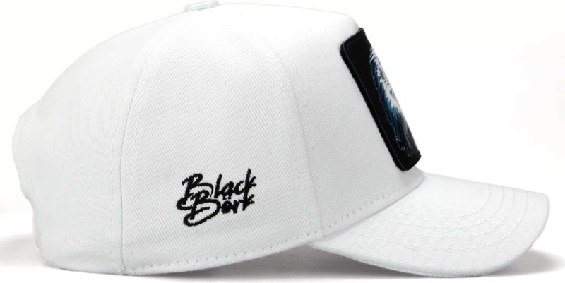 BlackBörk V1 Baseball Kids Lion - 2 Code Logo Unisex White Children's Hat (Cap)