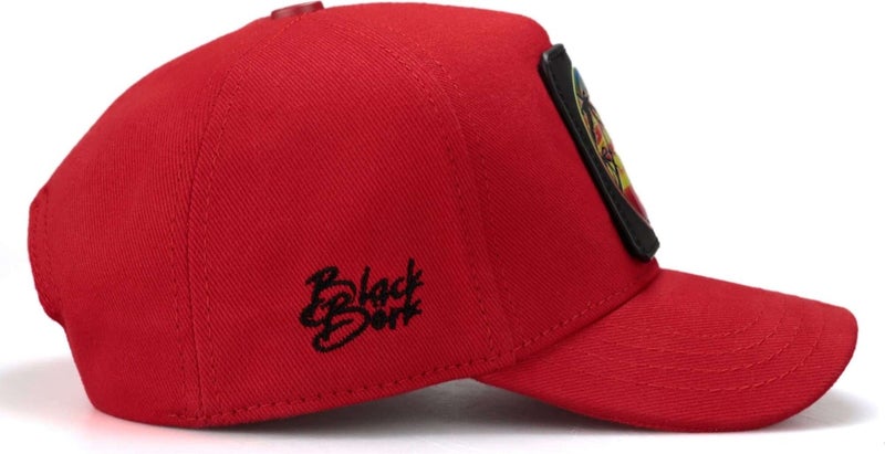 BlackBörk V1 Baseball Kids Samurai - Unisex Red Kids Hat (Cap) with 20 Code Logo