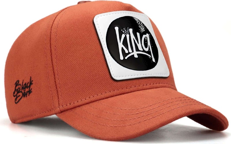 BlackBörk V1 Kids Baseball King - Brick Children's Hat (Cap) with 102 Code Logo