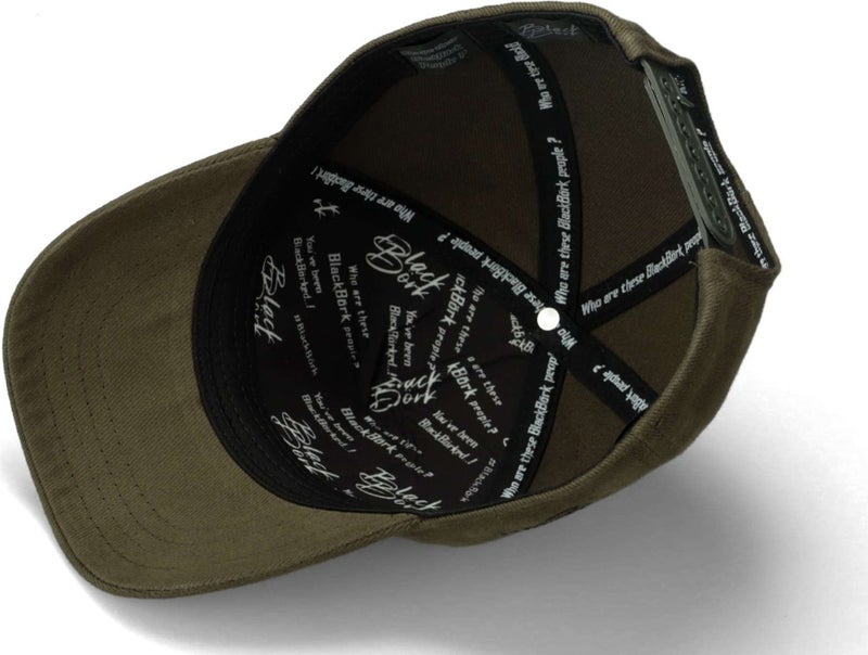 BlackBörk V1 Kids Baseball Cowboy - Khaki Kids Hat (Cap) with 58 Code Logo