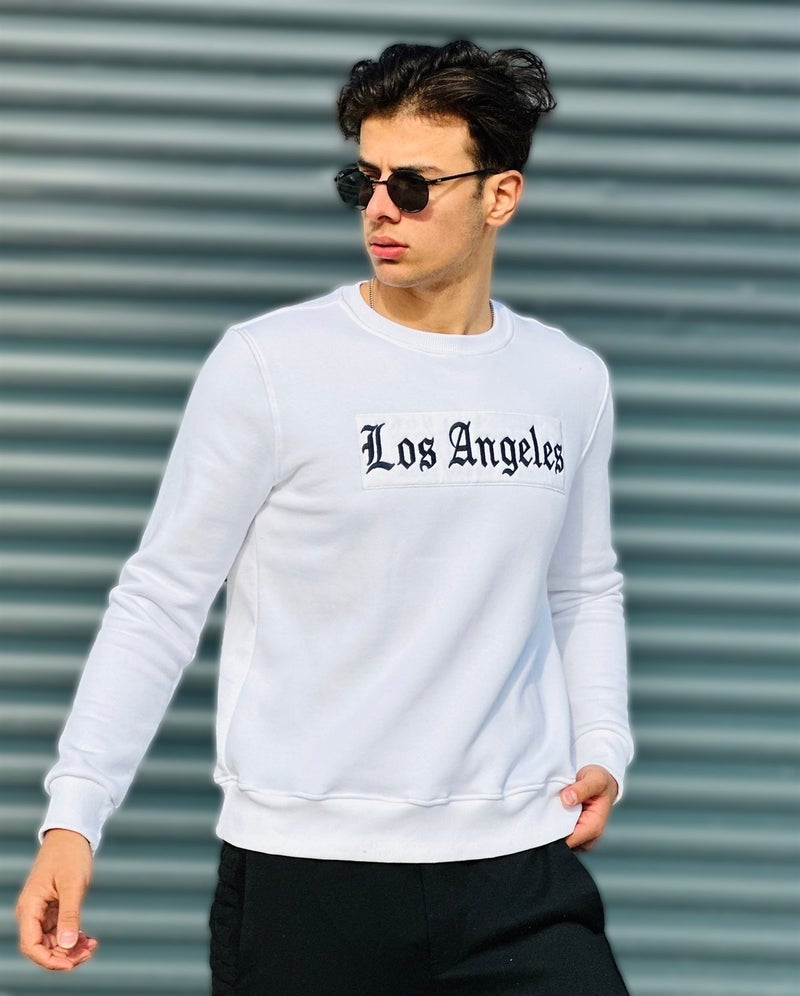 Los Angeles Sweatshirt Regular Fit-White