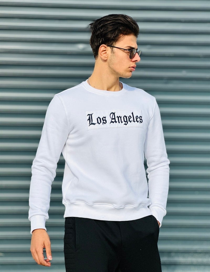 Los Angeles Sweatshirt Regular Fit-White