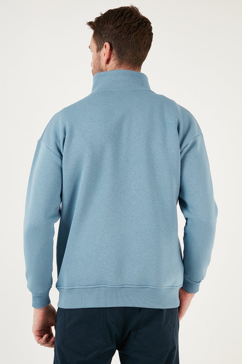 Regular Fit Cotton Lining Soft Raised Winter Sweat Men's Sweat 59053431