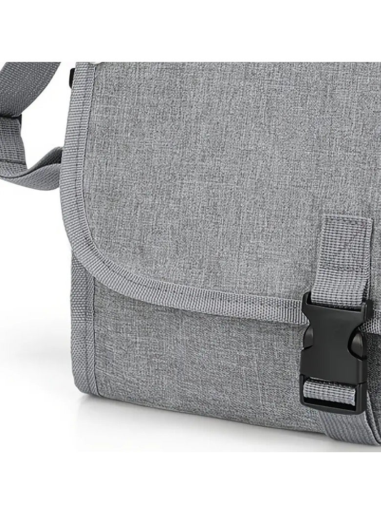 Portable Diaper Changing Pad - Baby Changing Pad & Diaper Changer Travel Bag, Smart Design Baby Changing Mat, Portable Changing Pad for Baby - Baby Changing Station, Grey