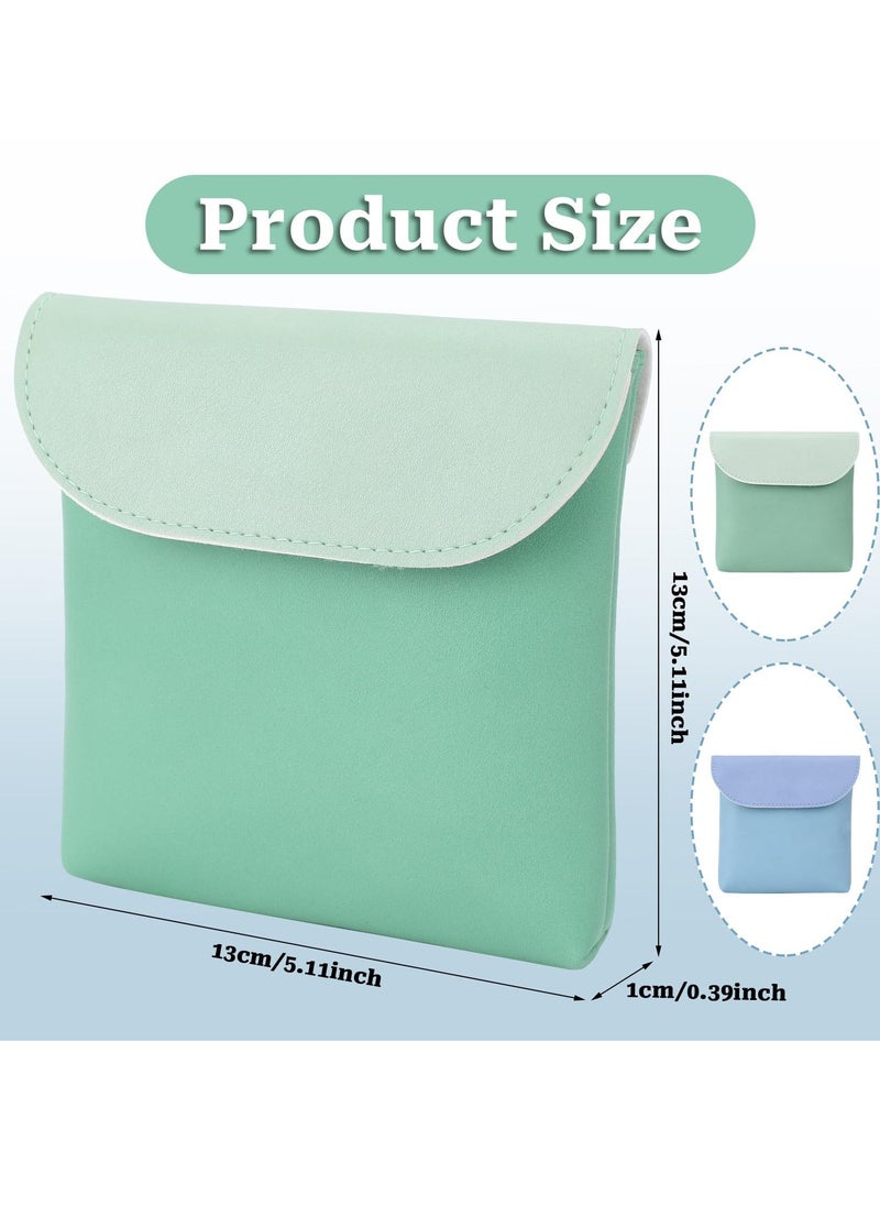 Sanitary Napkin Storage Bag, 2 Pcs Menstrual Pad Bag Portable Sanitary Napkin Storage Tampons Holder for Purse First Period Kit for Teen Girls Store Sanitary Pads for Women