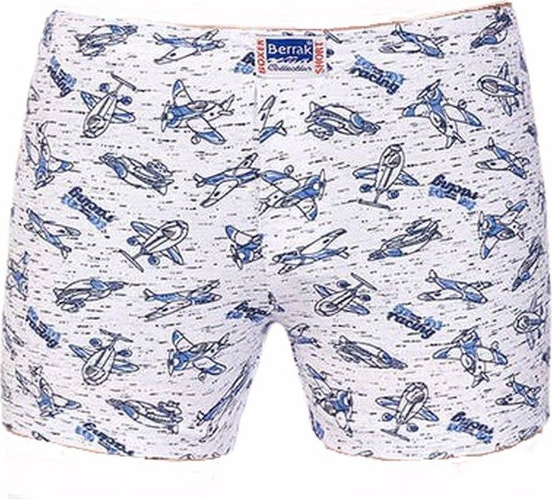 Boy's Combed Cotton Patterned Boxer 6 PCS-1554