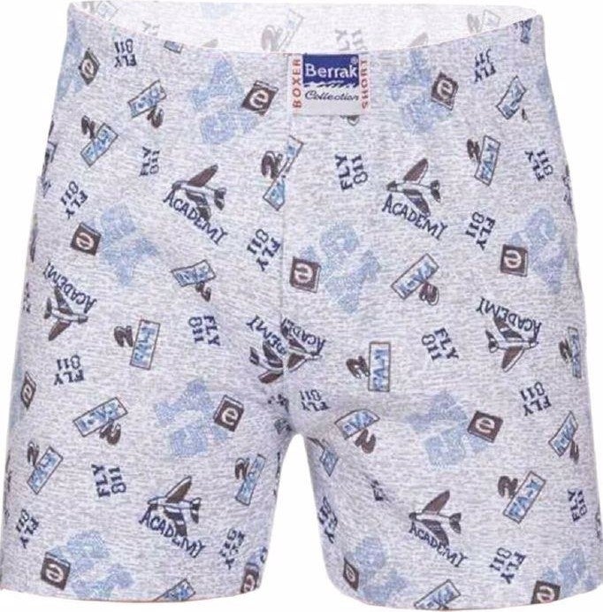 Boy's Combed Cotton Patterned Boxer 6 PCS-1554