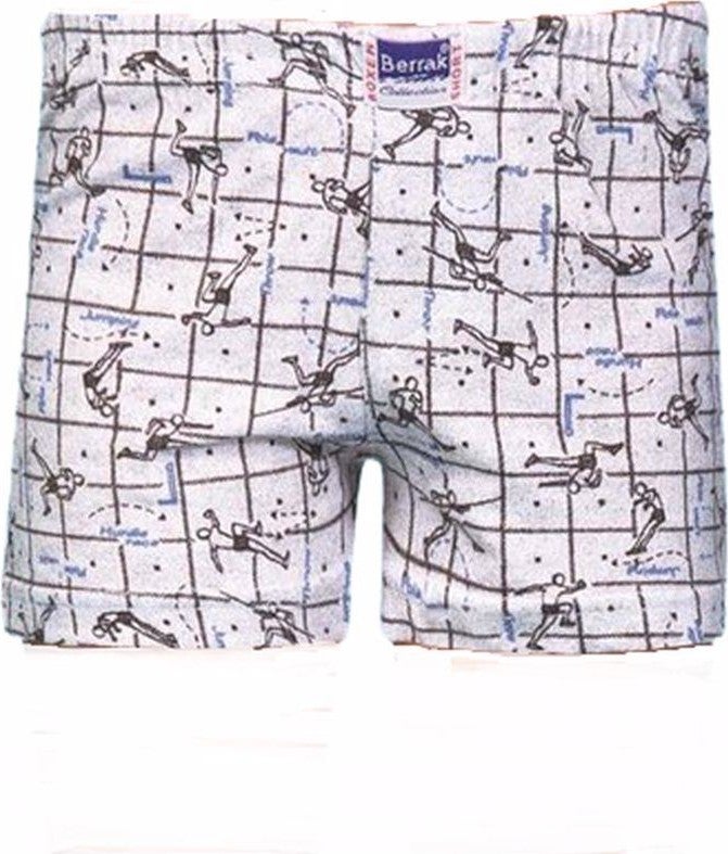 Boy's Combed Cotton Patterned Boxer 6 PCS-1554