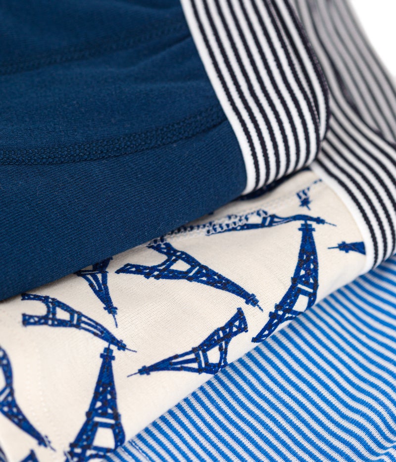 Children's Paris-themed cotton boxers - 3-pack