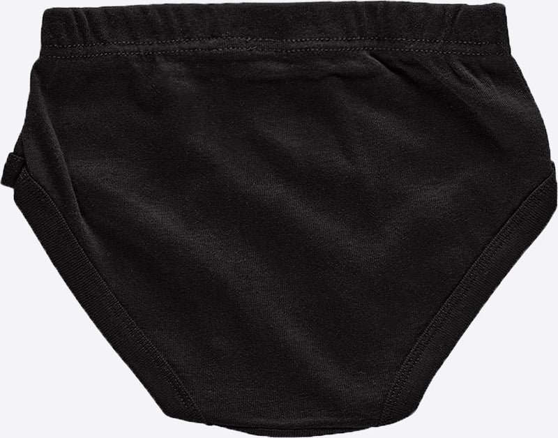 Boy Black 12 Pack 100% Cotton Ribana Slip Panties 203-E