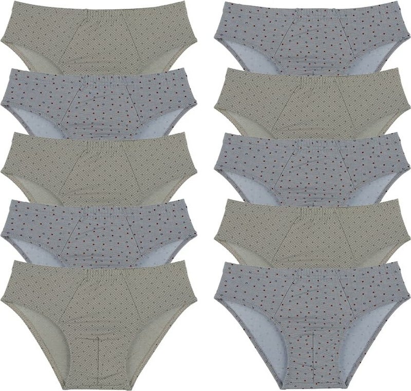 10 Pcs Colored Boy's Briefs - 761117