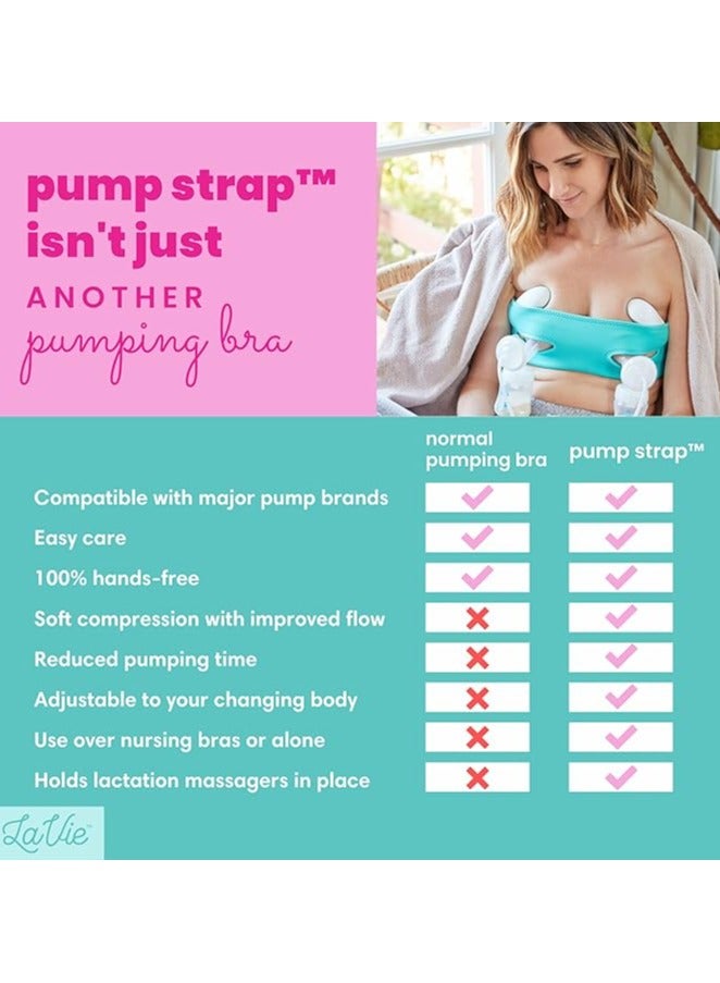 Adjustable Hands Free Pumping Bra, One Size, Cup A-DD, Teal