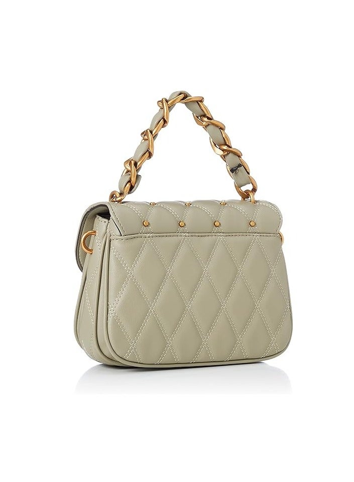 GUESS Womens Triana Flap Shoulder Bag Shoulder Bag,QS855319,22 x 9 x 17 cm; 800 g,Green