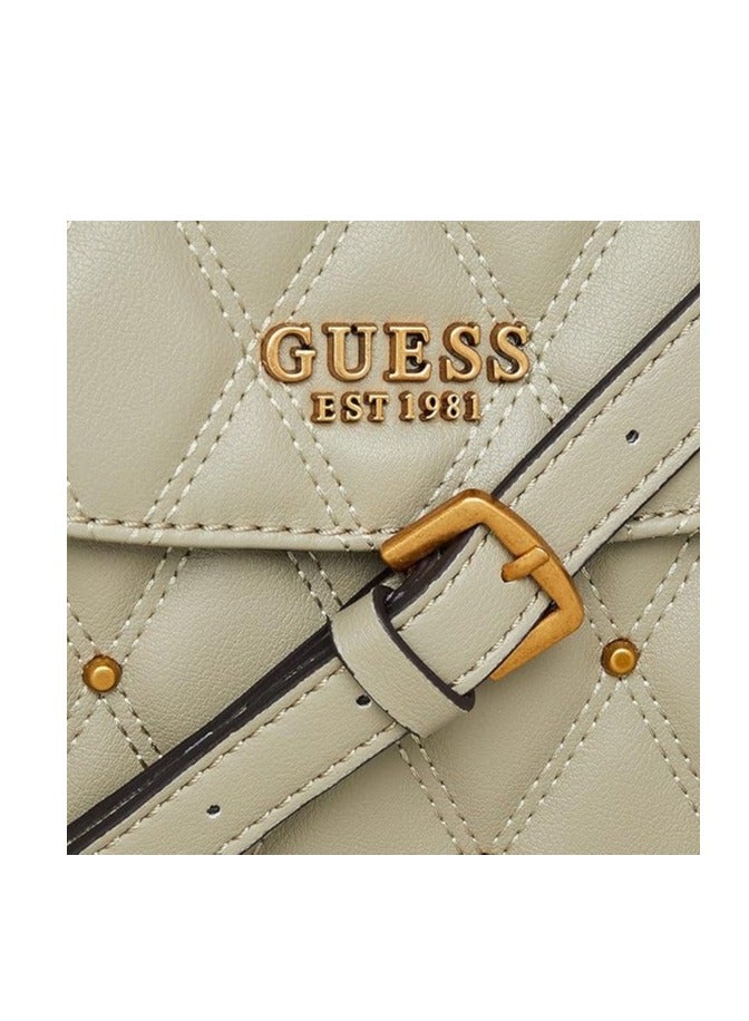 GUESS Womens Triana Flap Shoulder Bag Shoulder Bag,QS855319,22 x 9 x 17 cm; 800 g,Green