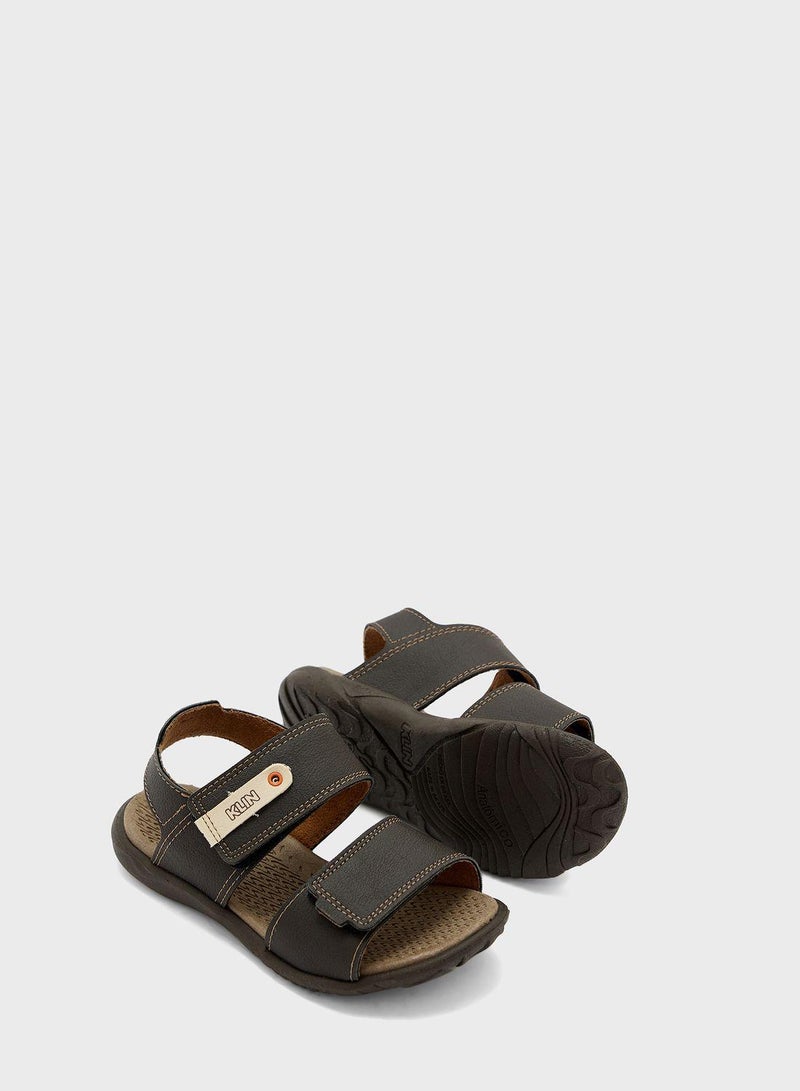 Kids Logo Velcro Sandals