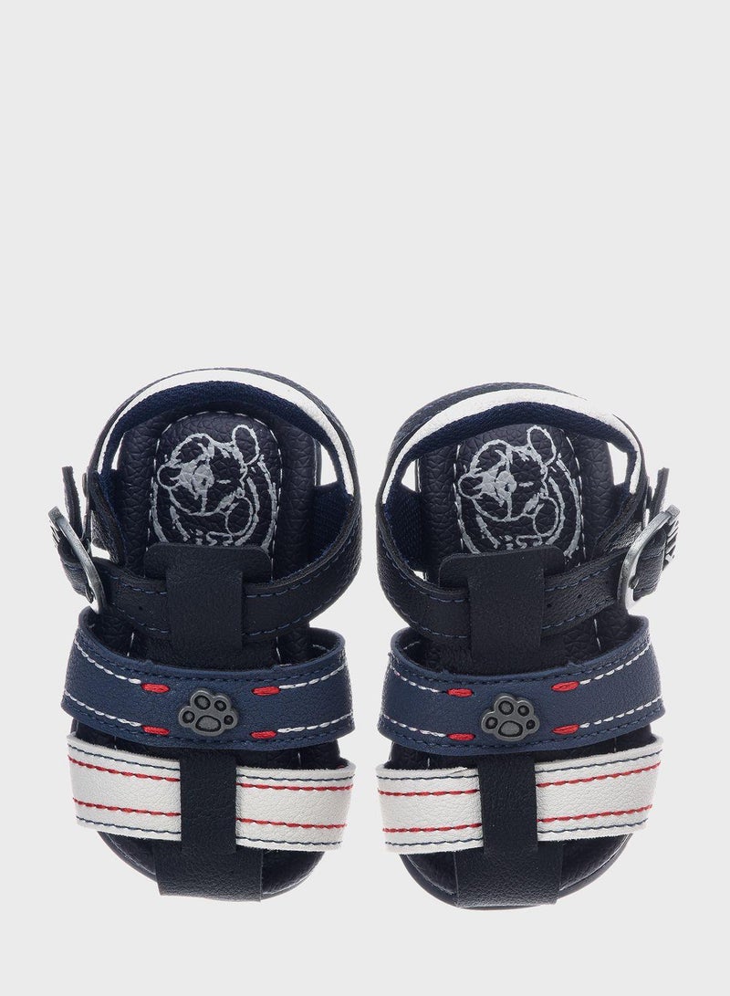 Kids Back Striped Sandals