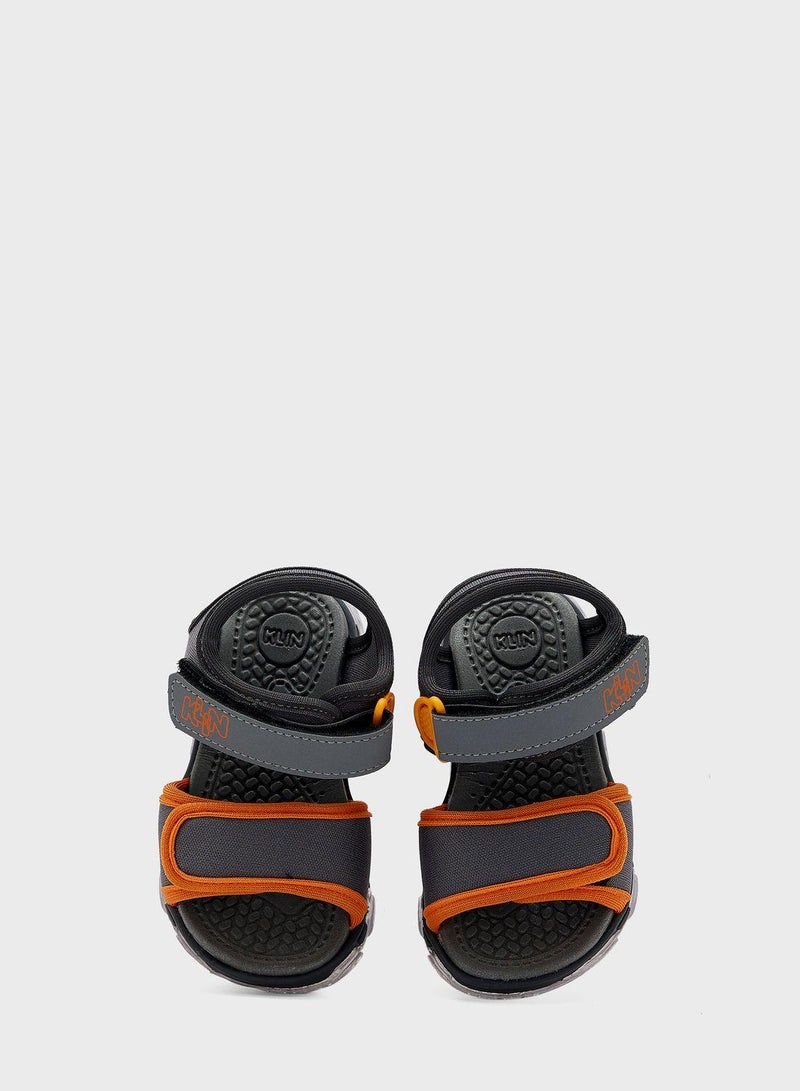 Kids Logo Velcro Sandals