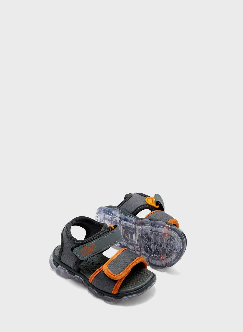 Kids Logo Velcro Sandals