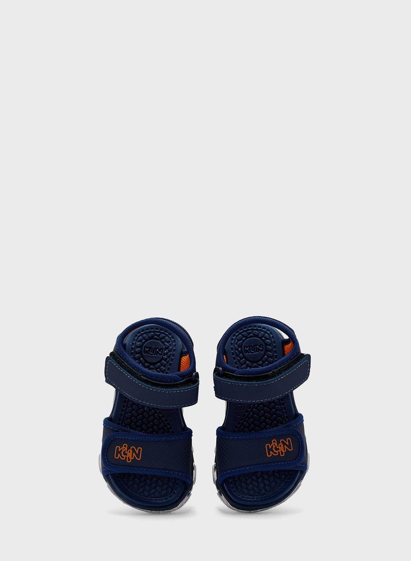 Kids Logo Velcro Sandals