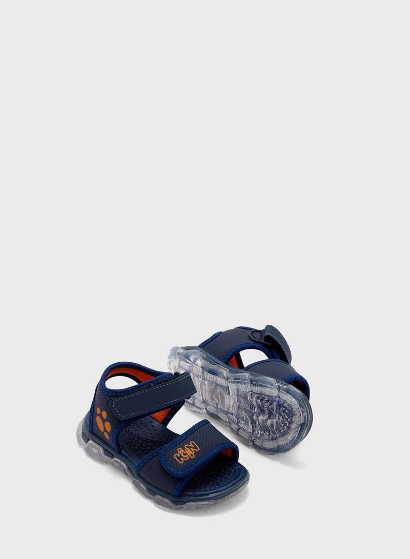 Kids Logo Velcro Sandals