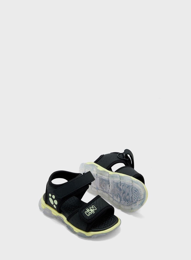 Kids Logo Velcro Sandals