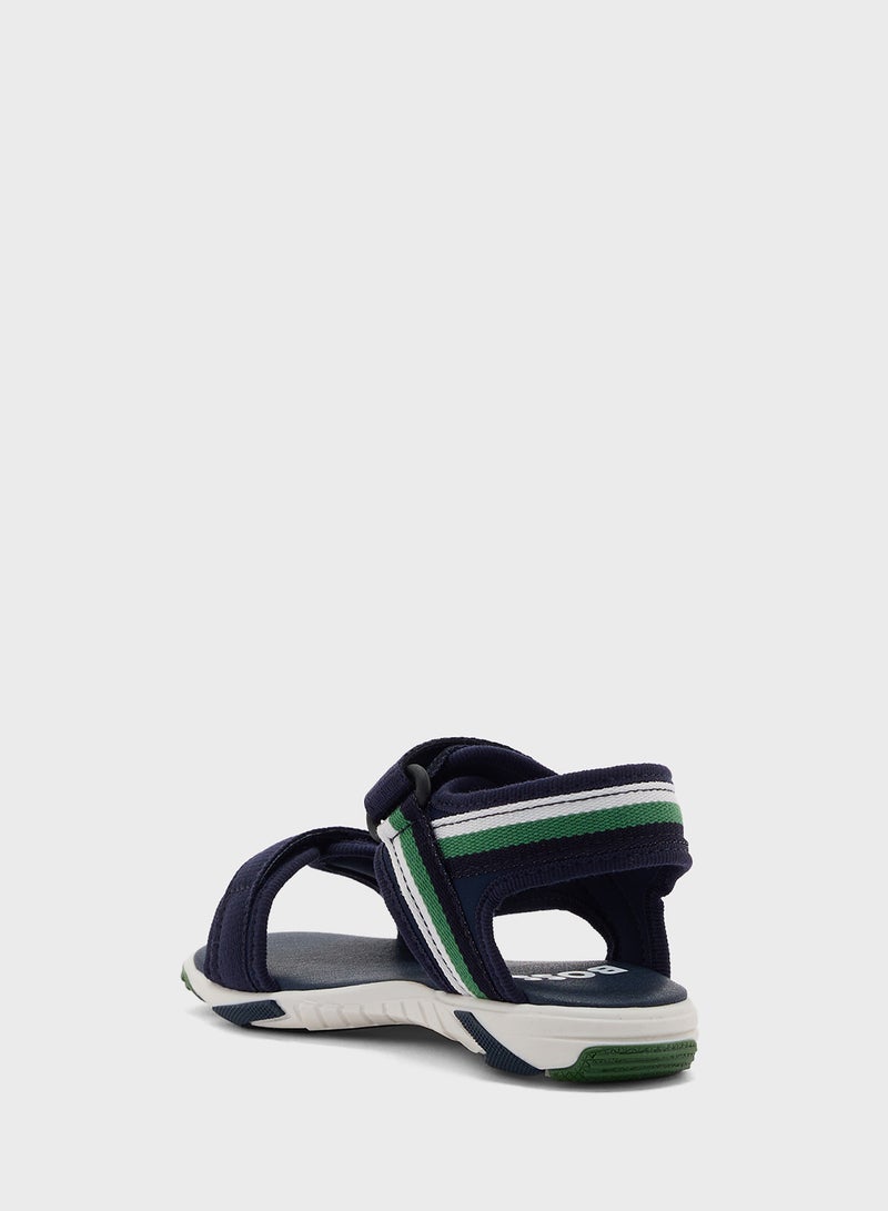 Kids Logo Velcro Sandals