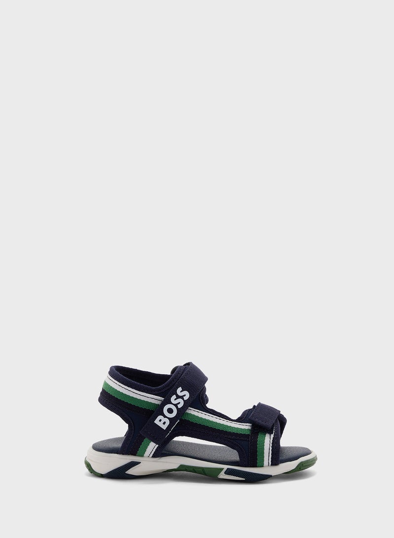 Kids Logo Velcro Sandals