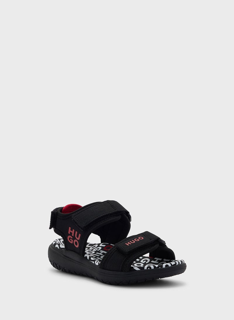 Kids Logo Velcro Sandals