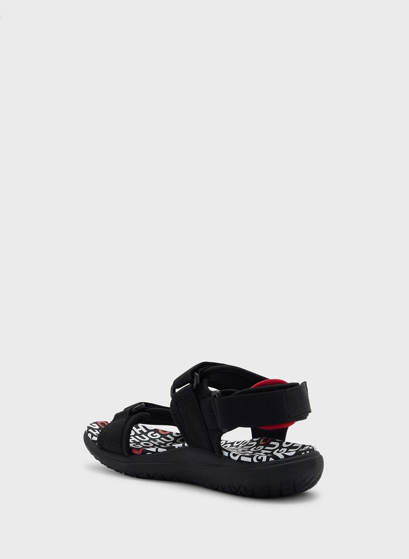 Kids Logo Velcro Sandals