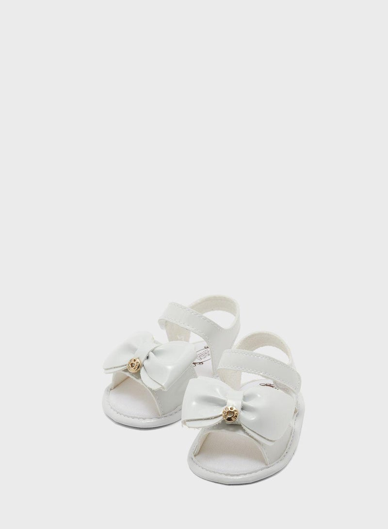 Kids Bow Velcro Sandals